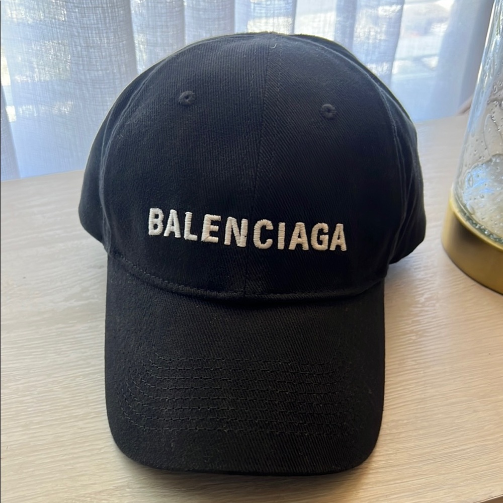 Balenciaga Black Embroidered Hat